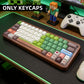 74/112/129keys MINECRAFT Keycaps Double-shot keycaps with side printed shine-through legends