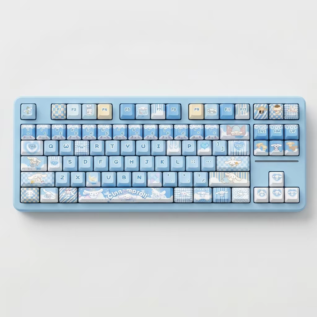 Cinnamoroll keycaps with double printed and Side-backlit