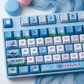 Stitch keycaps with double printed and Side-backlit
