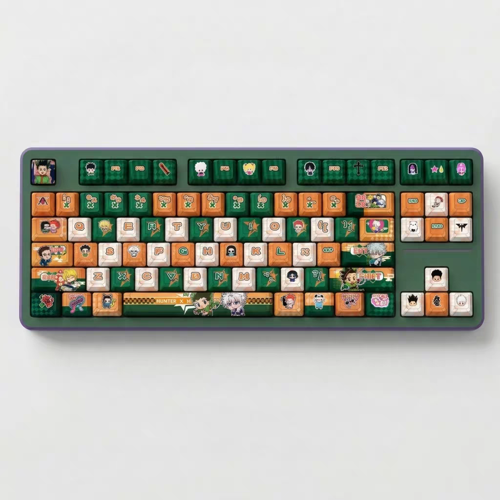 Hunter x Hunter keycaps with double printed and Side-backlit