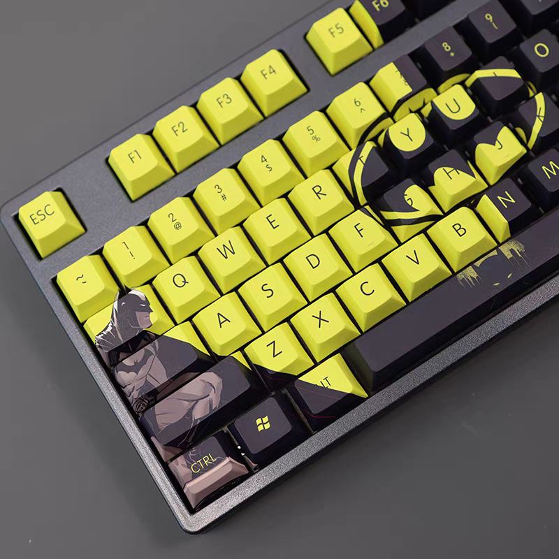 Batman series keycap set 108keys cherry profile for ANSI layout MX-cross stems mechanical keyboard