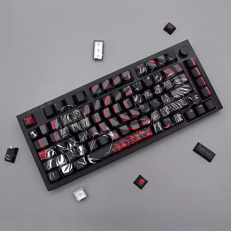 Death Note Cherry Profile PBT 5-Sided Dye Sub Custom Keycap Set