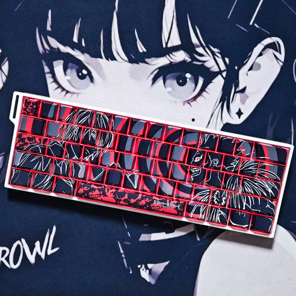 Death Note Cherry Profile PBT 5-Sided Dye Sub Custom Keycap Set