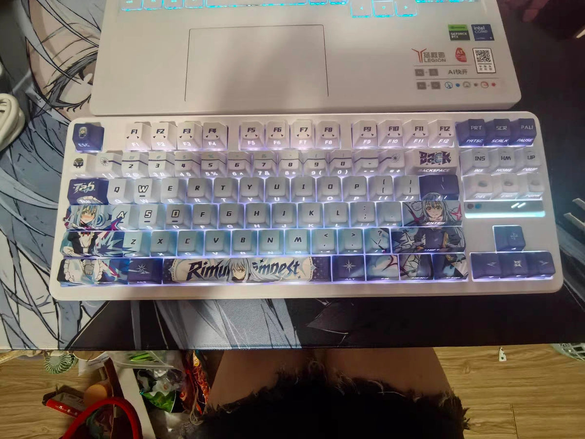 That Time I Got Reincarnated as a Slime - Rimuru Tempest anime PBT keycap set with top backlit