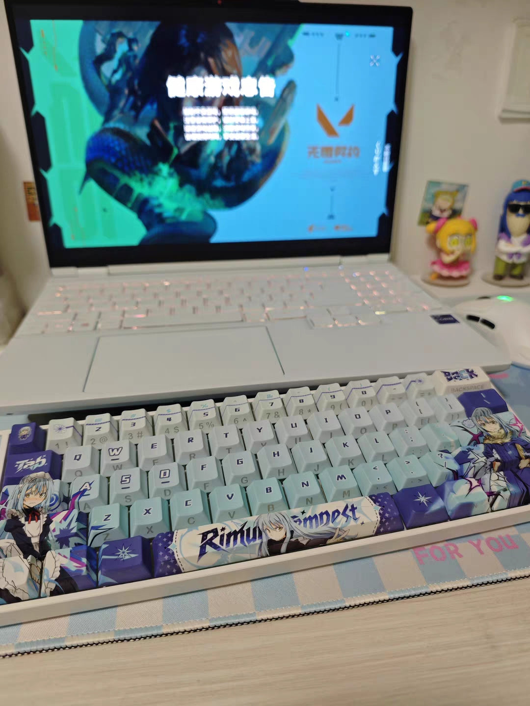 That Time I Got Reincarnated as a Slime - Rimuru Tempest anime PBT keycap set with top backlit