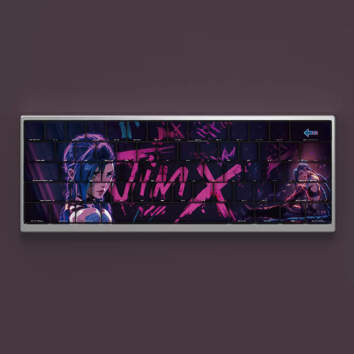 Jinx PBT cherry keycaps set with Side lit, fit ANSI&ISO layouts,60%-100%