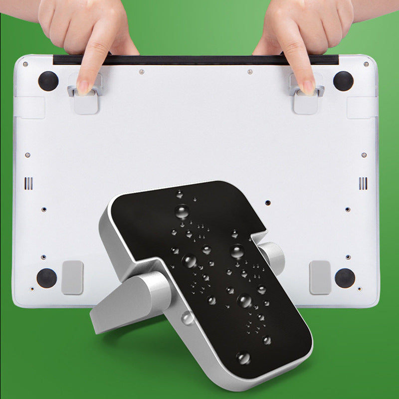 Laptop Stand, Upgraded Zinc Alloy Portable Notebook Riser with Invisible Heat Dissipation, 3° Low & 15° High Tilt Angles