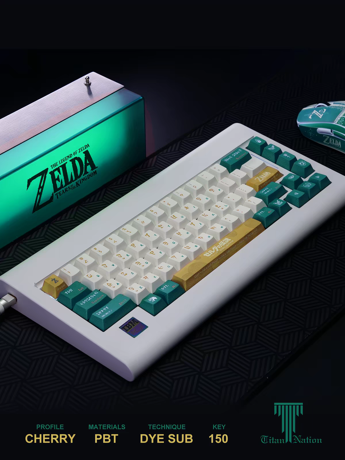 150 keys The Legend of Zelda: Tears of the Kingdom keycaps Cherry PBT for ANSI & ISO layouts