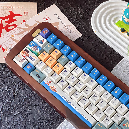 152 keys Ghibli Totoro series set   cherry PBT keycaps