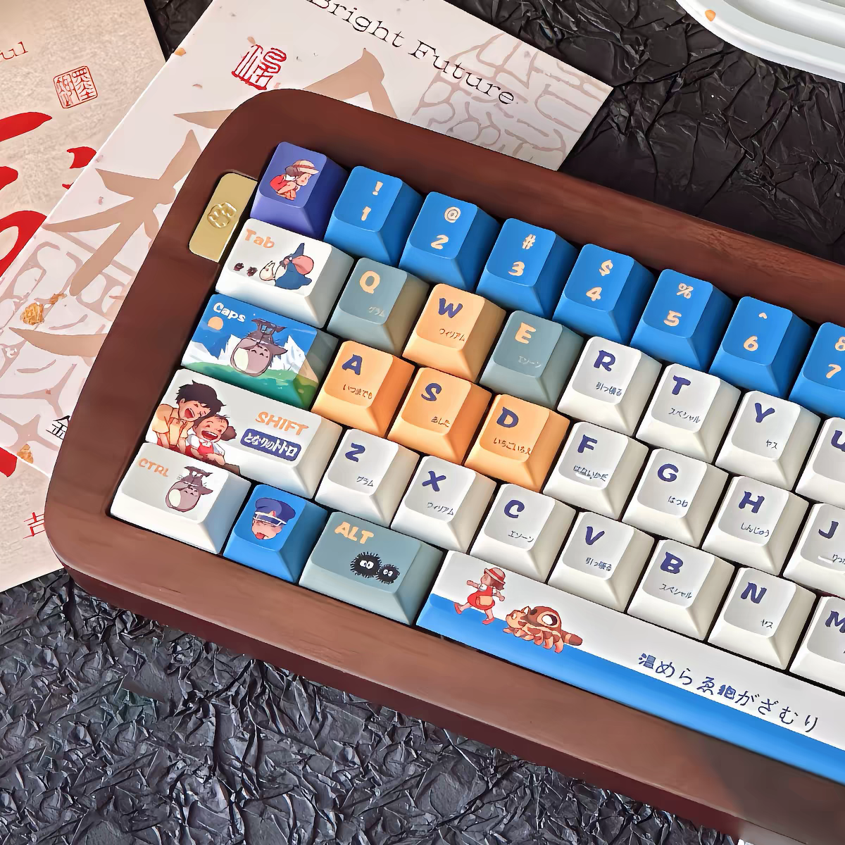 152 keys Ghibli Totoro series set   cherry PBT keycaps