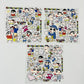 embossed stickers, waterproof and mat designs,3 pcs×12cm*12cm