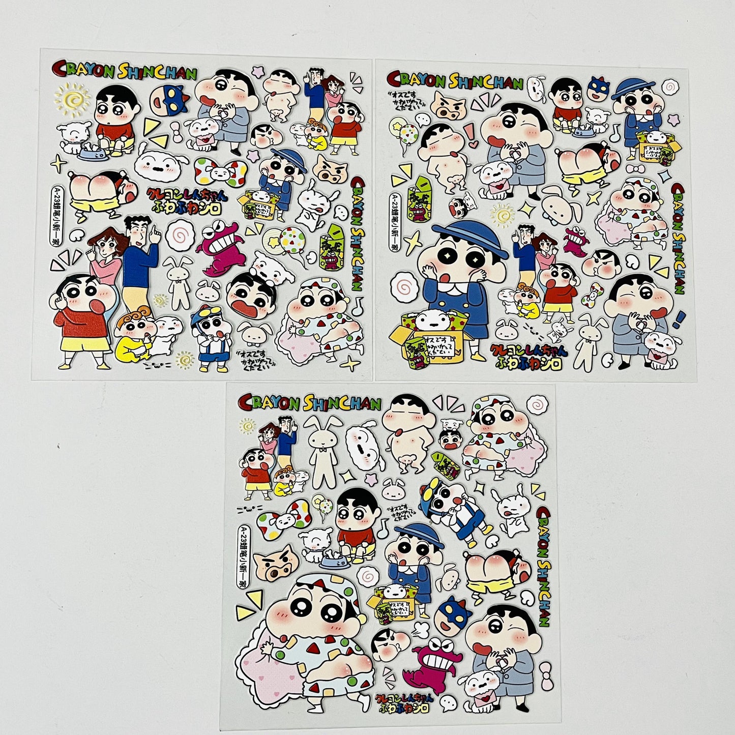 embossed stickers, waterproof and mat designs,3 pcs×12cm*12cm