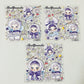 embossed stickers, waterproof and mat designs,3 pcs×12cm*12cm