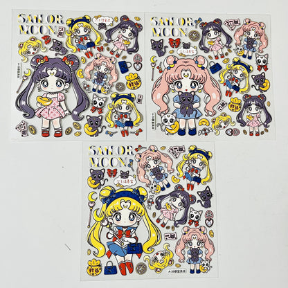 embossed stickers, waterproof and mat designs,3 pcs×12cm*12cm