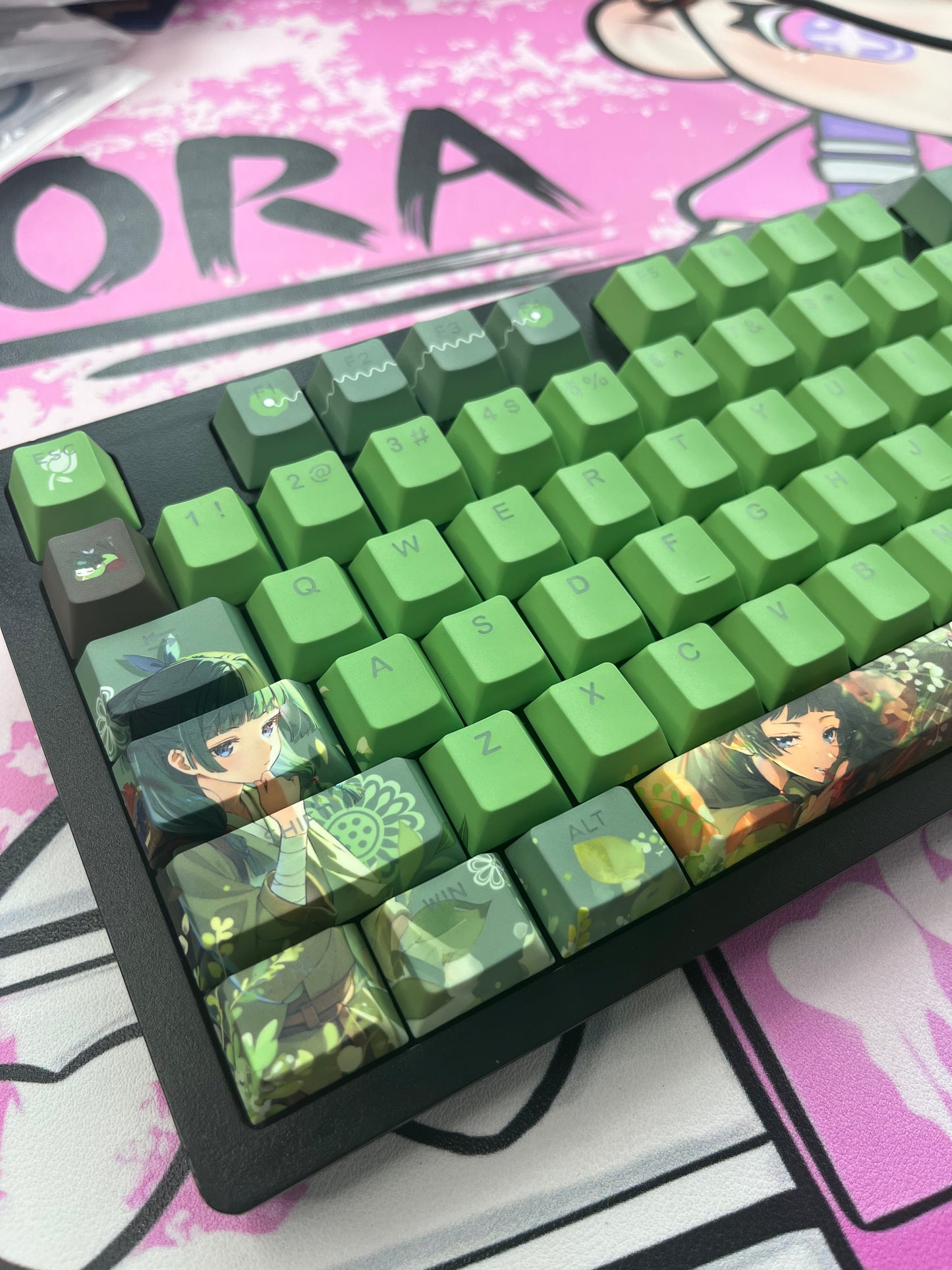 Maomao keycaps Top-Legend Backlit Keycap Set