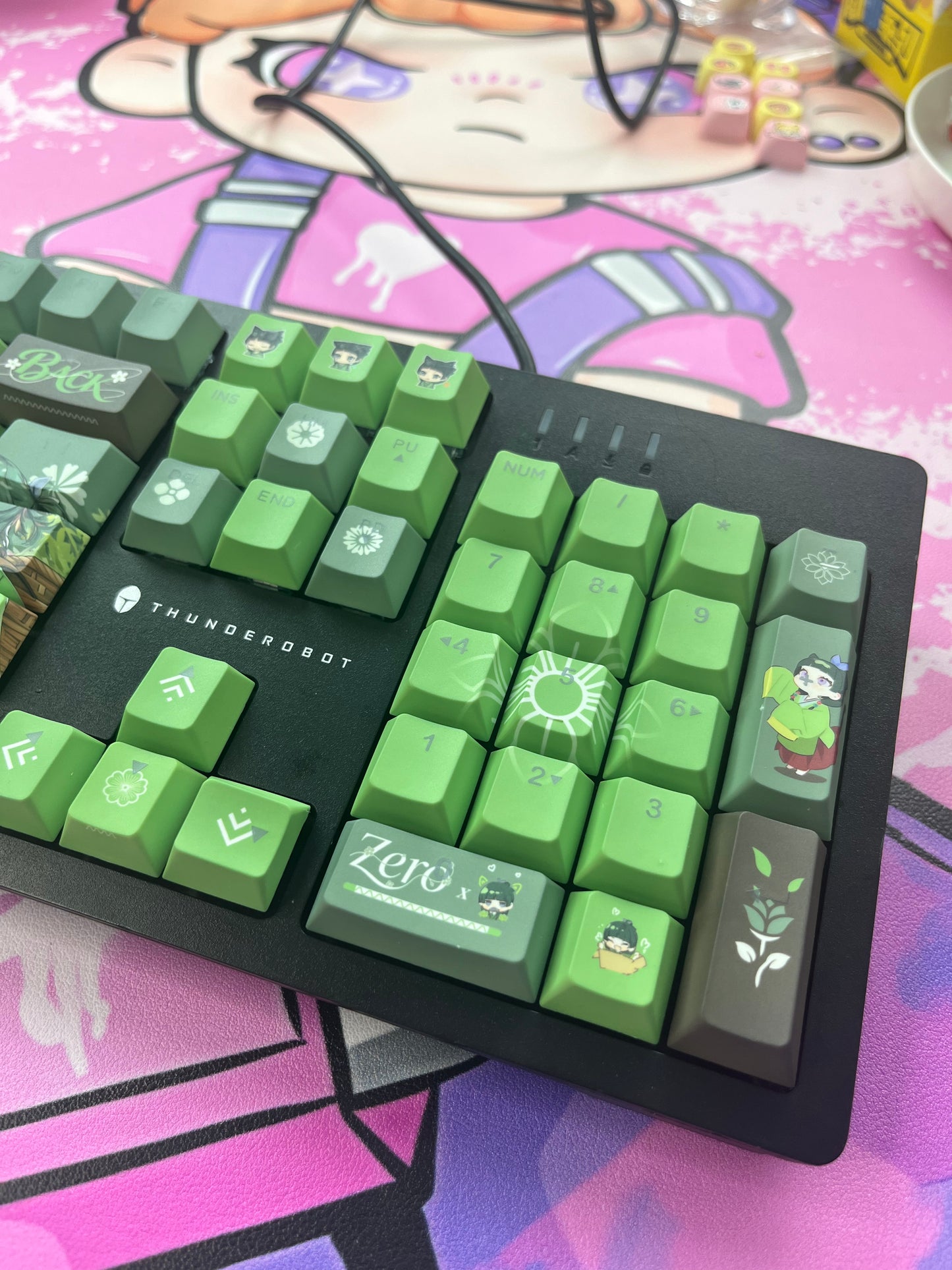Maomao keycaps Top-Legend Backlit Keycap Set
