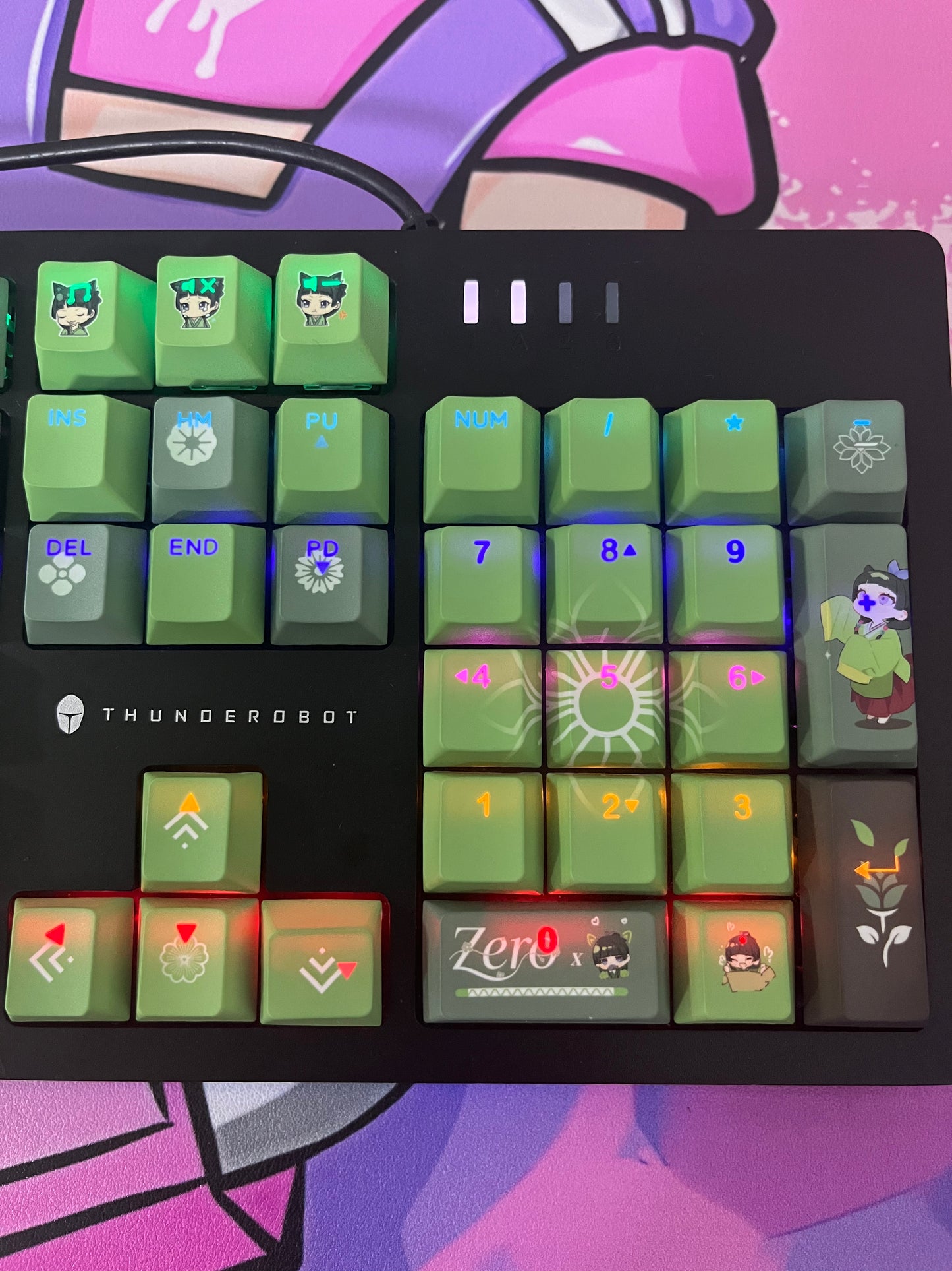 Maomao keycaps Top-Legend Backlit Keycap Set