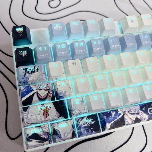 Gojo keycaps Top-Legend Backlit Artisan 122keys Cherry/PBT Keycap Set