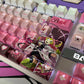 Demon Slayer Kanroji Mitsuri keycaps Top-Legend Backlit Artisan 122keys Cherry/PBT Keycap Set