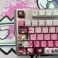 Demon Slayer Kanroji Mitsuri keycaps Top-Legend Backlit Artisan 122keys Cherry/PBT Keycap Set