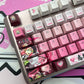 Demon Slayer Kanroji Mitsuri keycaps Top-Legend Backlit Artisan 122keys Cherry/PBT Keycap Set