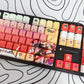 One piece luffy keycaps Top-Legend Backlit Artisan 122keys Cherry/PBT Keycap Set