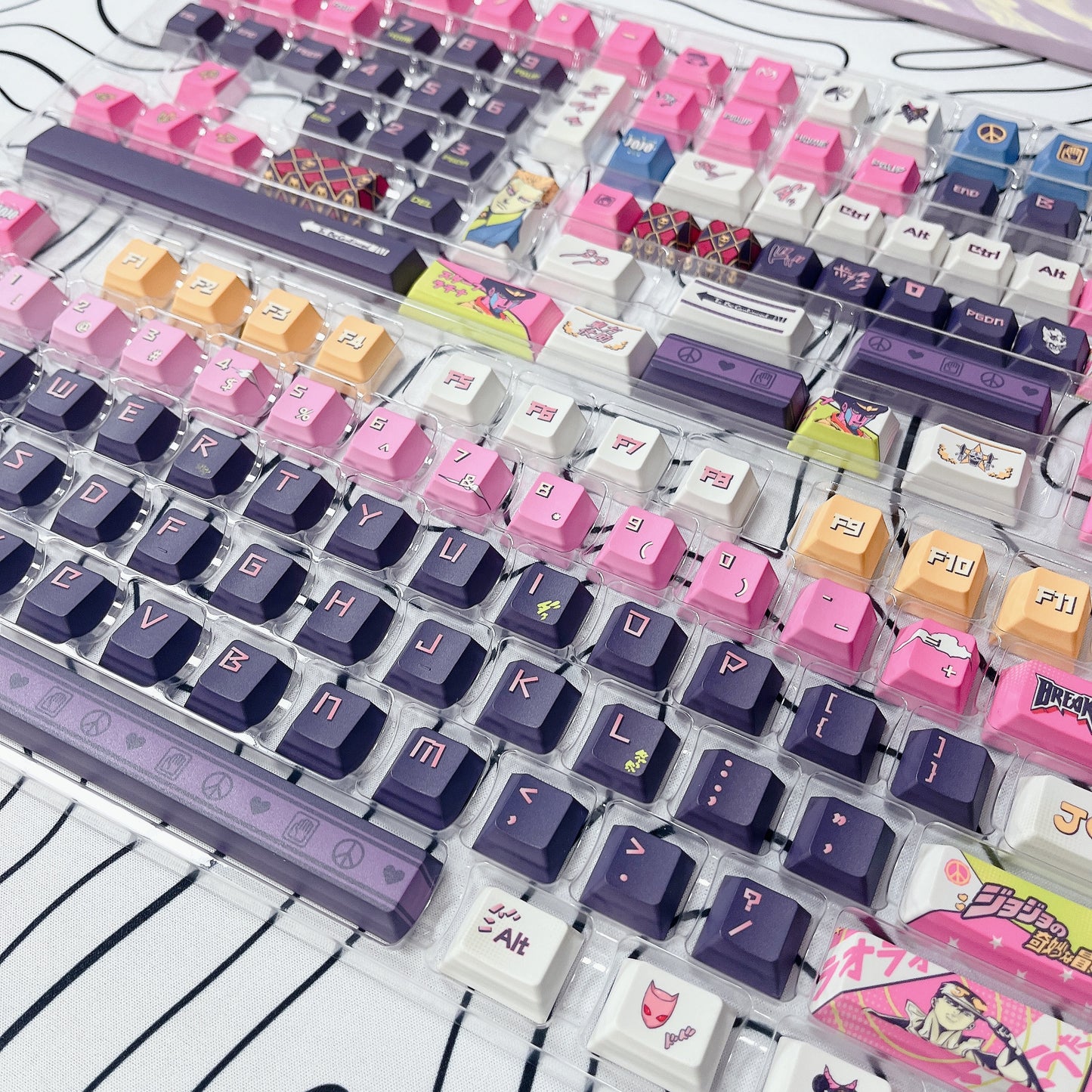 Custom Keycaps With cartoon designs