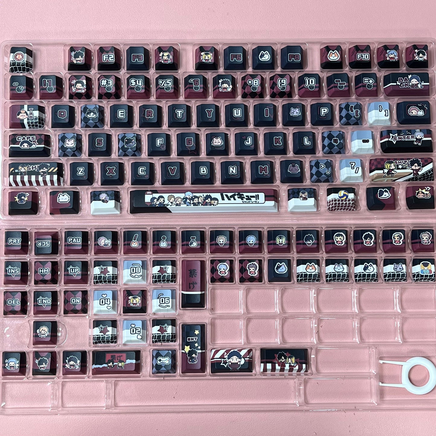 Haikyuu-Kuroo 122keys PBT Cherry