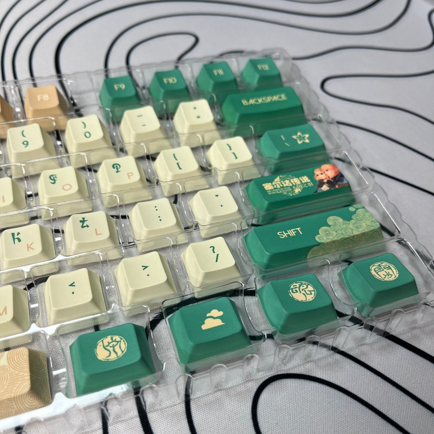 The Legend of Zelda: Tears of the Kingdom keycaps Cherry PBT/147keys