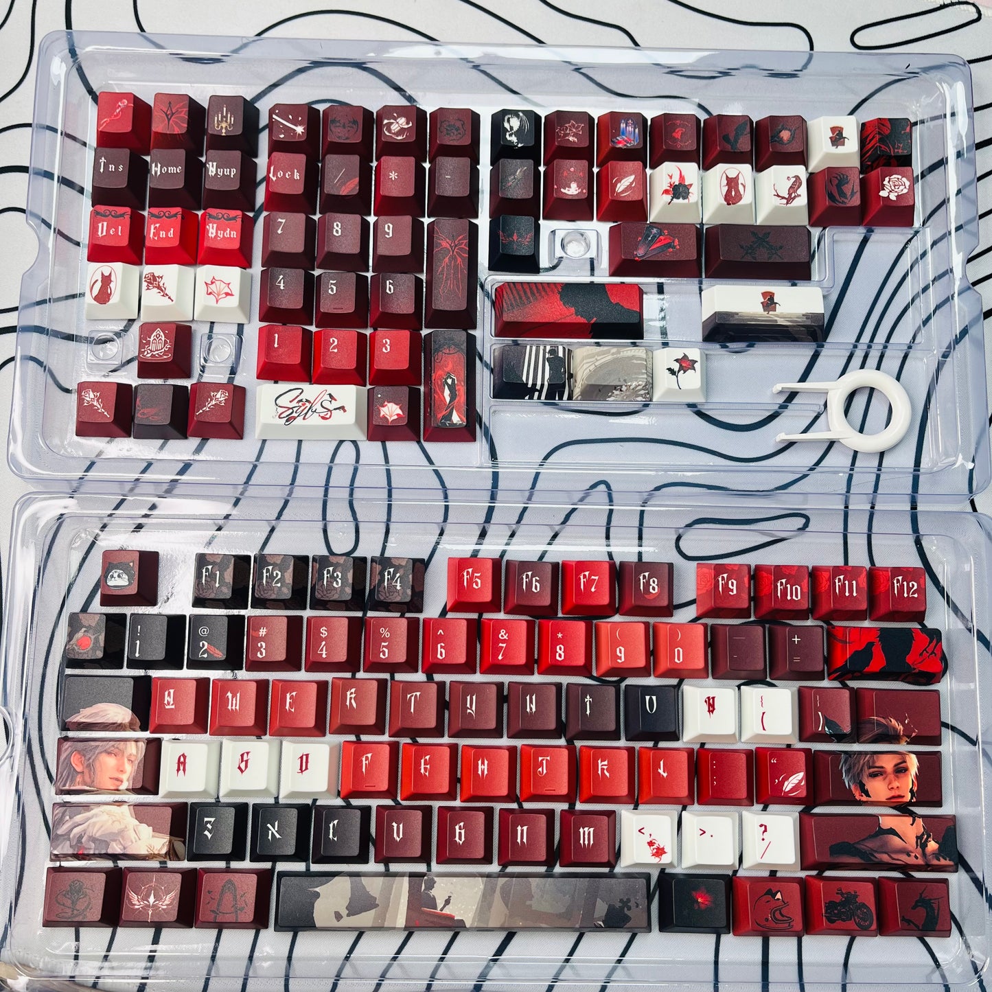 125keys Love and Deep Space Sylus Birthday set PBT keycaps