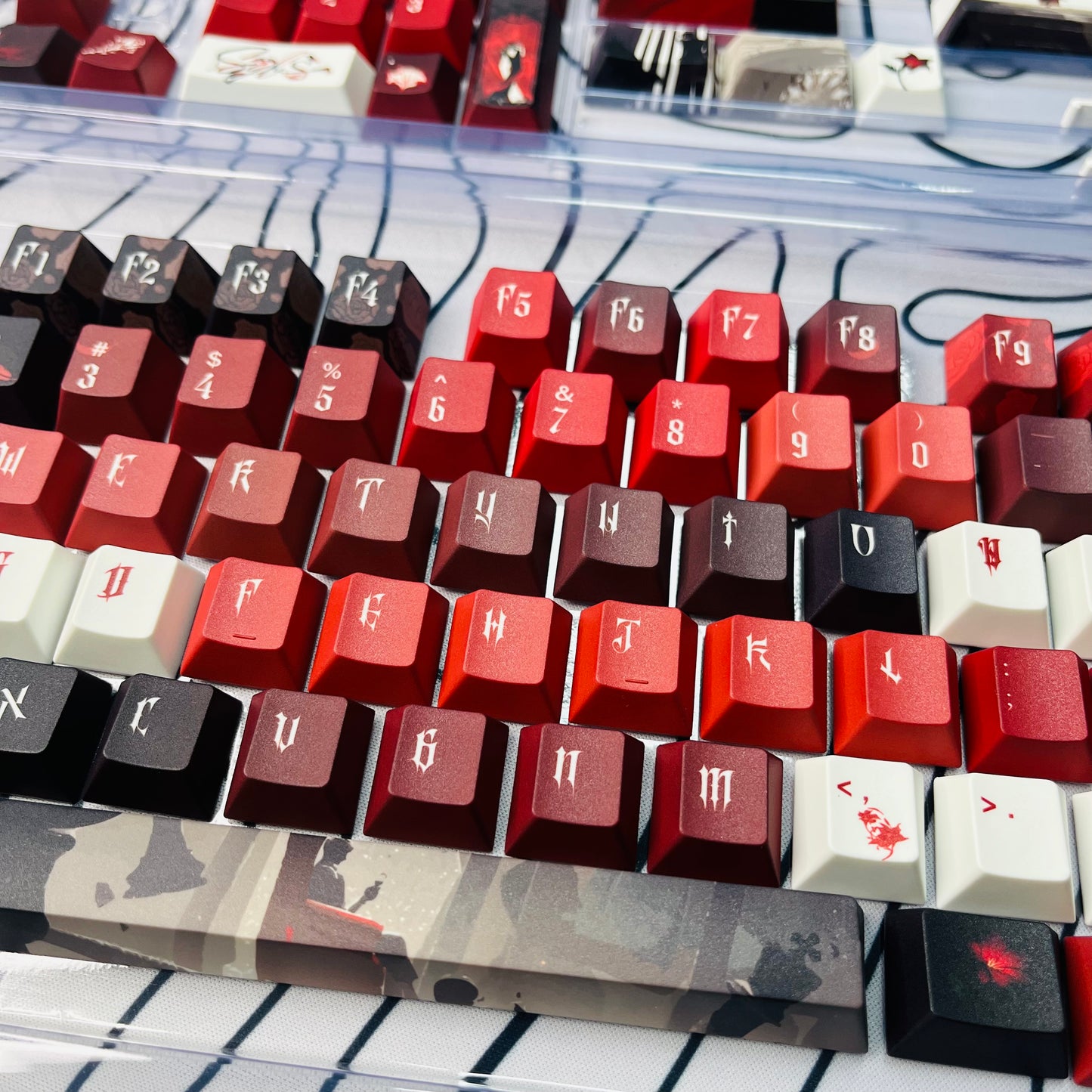 125keys Love and Deep Space Sylus Birthday set PBT keycaps