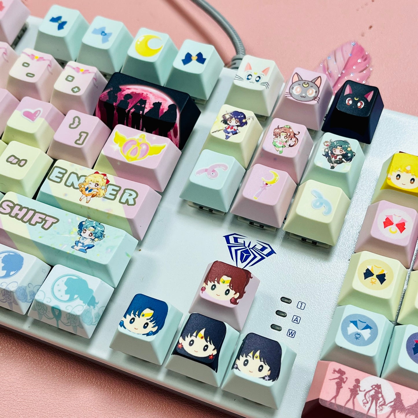 Sailor Moon keycaps set 122keys PBT Cherry
