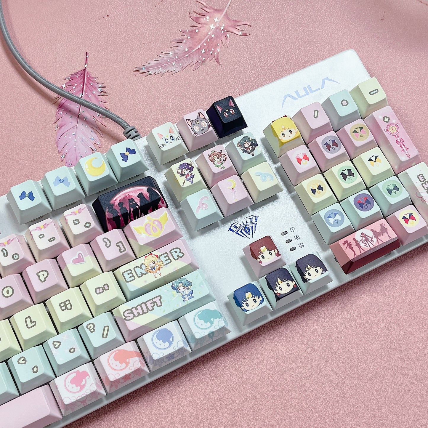 Sailor Moon keycaps set 122keys PBT Cherry