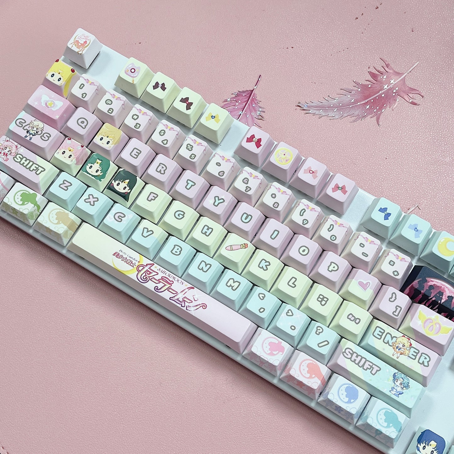 Sailor Moon keycaps set 122keys PBT Cherry