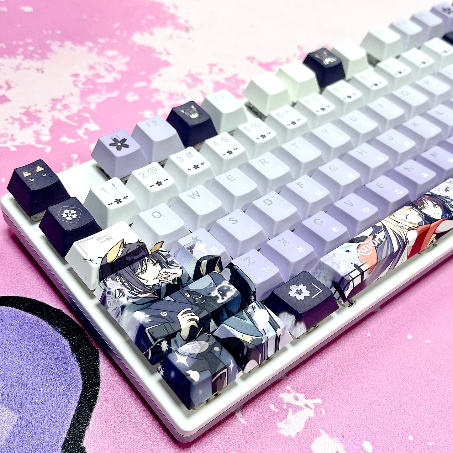 Sakayori Iroha 122keys PBT Dual Language Front-Lit Keycaps