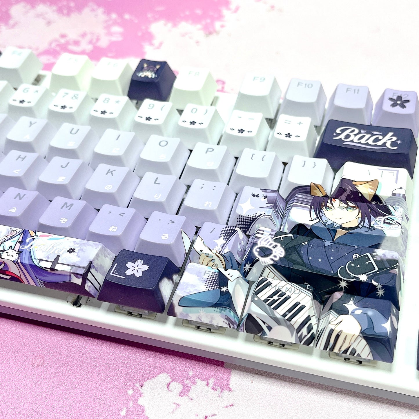 Sakayori Iroha 122keys PBT Dual Language Front-Lit Keycaps