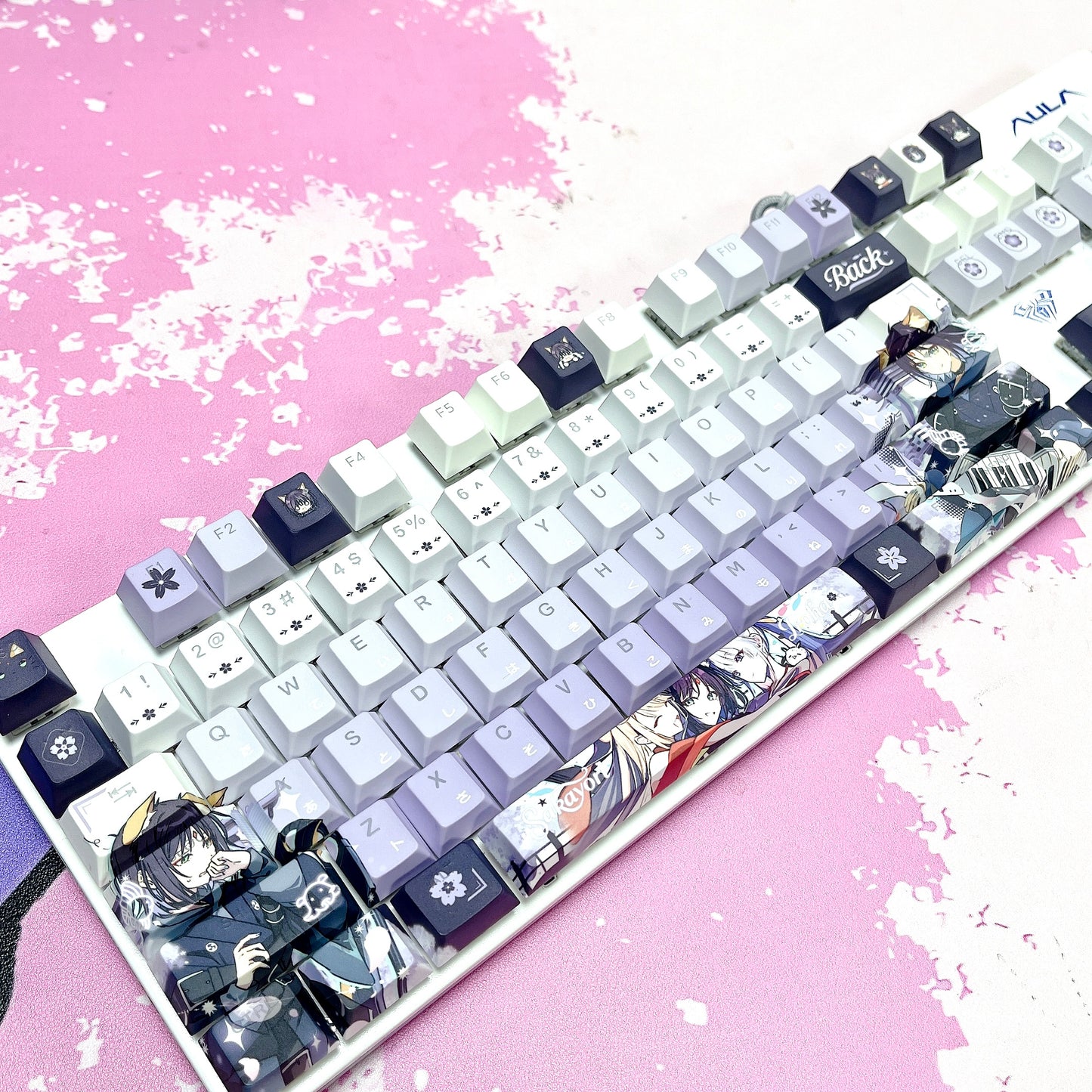 Sakayori Iroha 122keys PBT Dual Language Front-Lit Keycaps