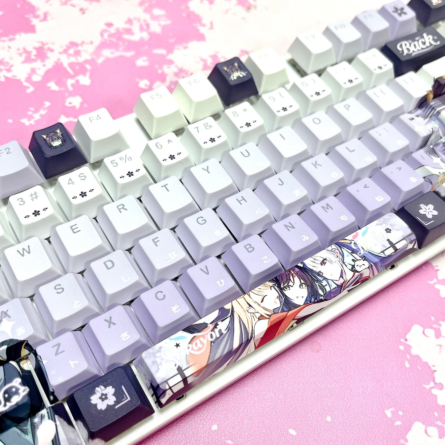 Sakayori Iroha 122keys PBT Dual Language Front-Lit Keycaps