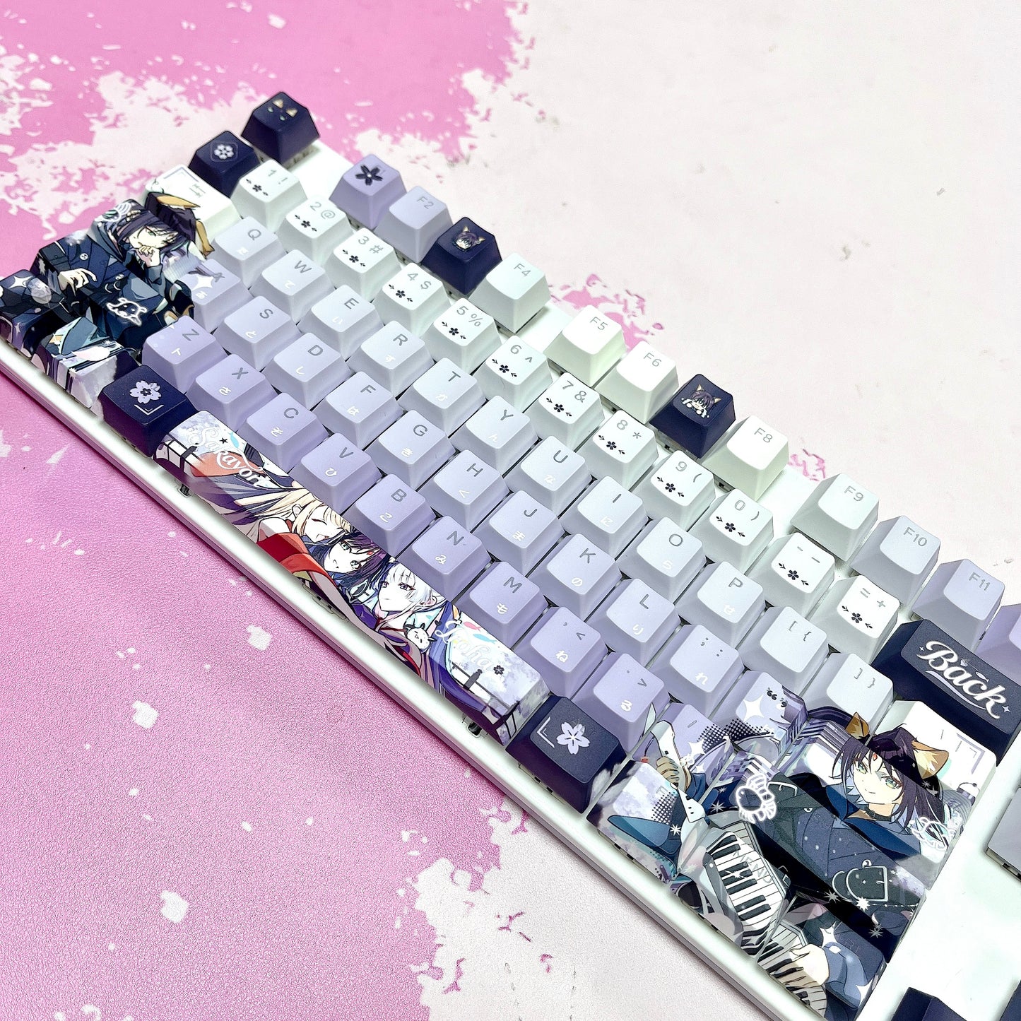 Sakayori Iroha 122keys PBT Dual Language Front-Lit Keycaps