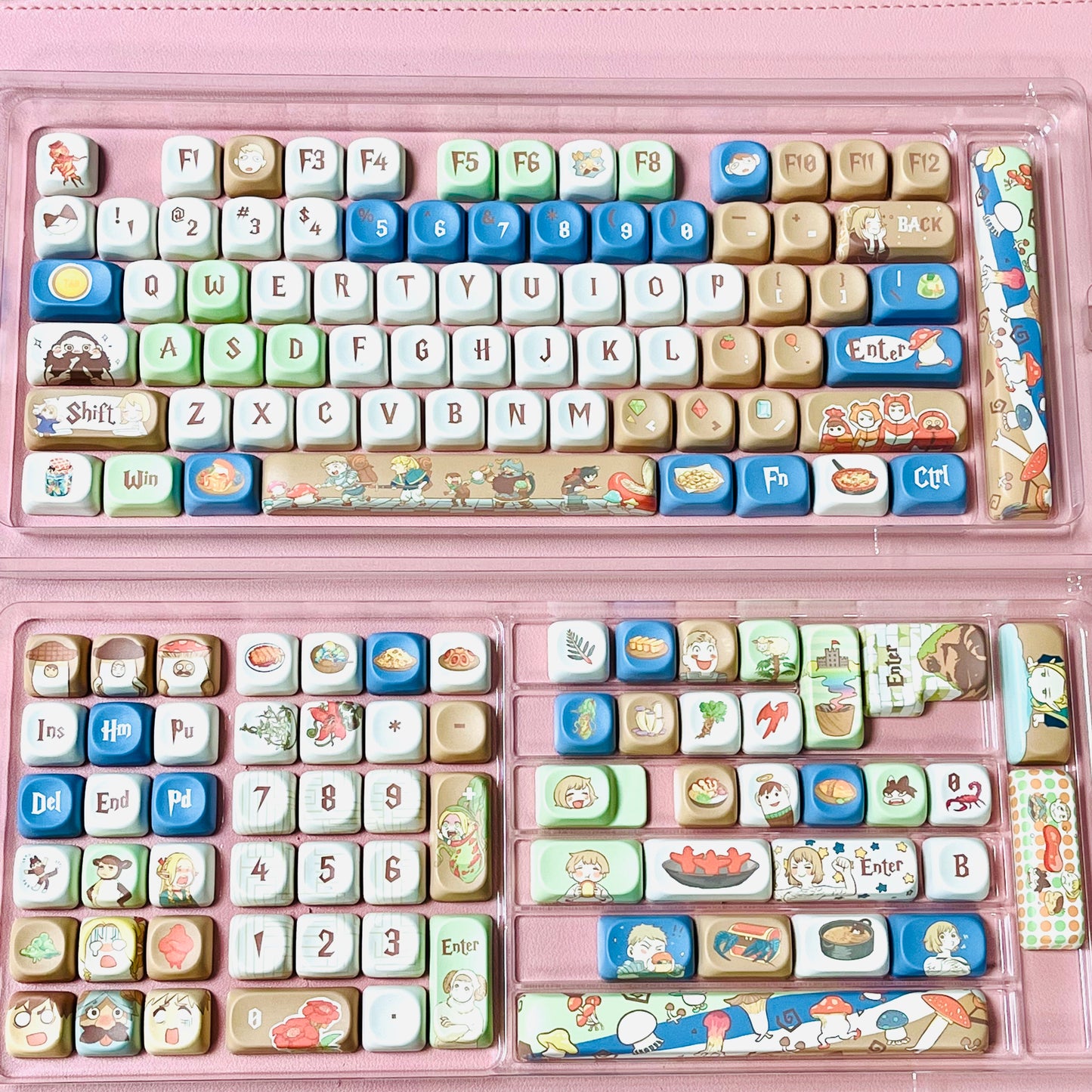 MOA Dungeon Meshi keycaps set