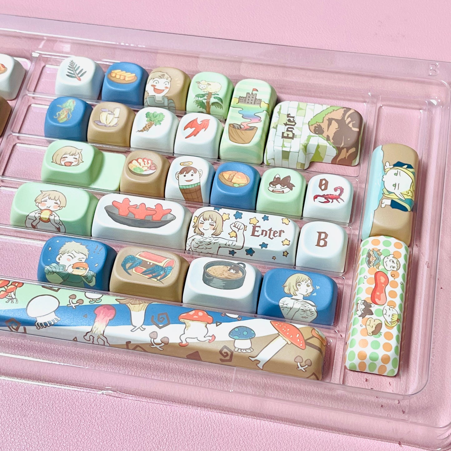 MOA Dungeon Meshi keycaps set