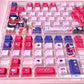 122keys Ai Hoshino set keycaps, top backlit PBT Cherry Designs