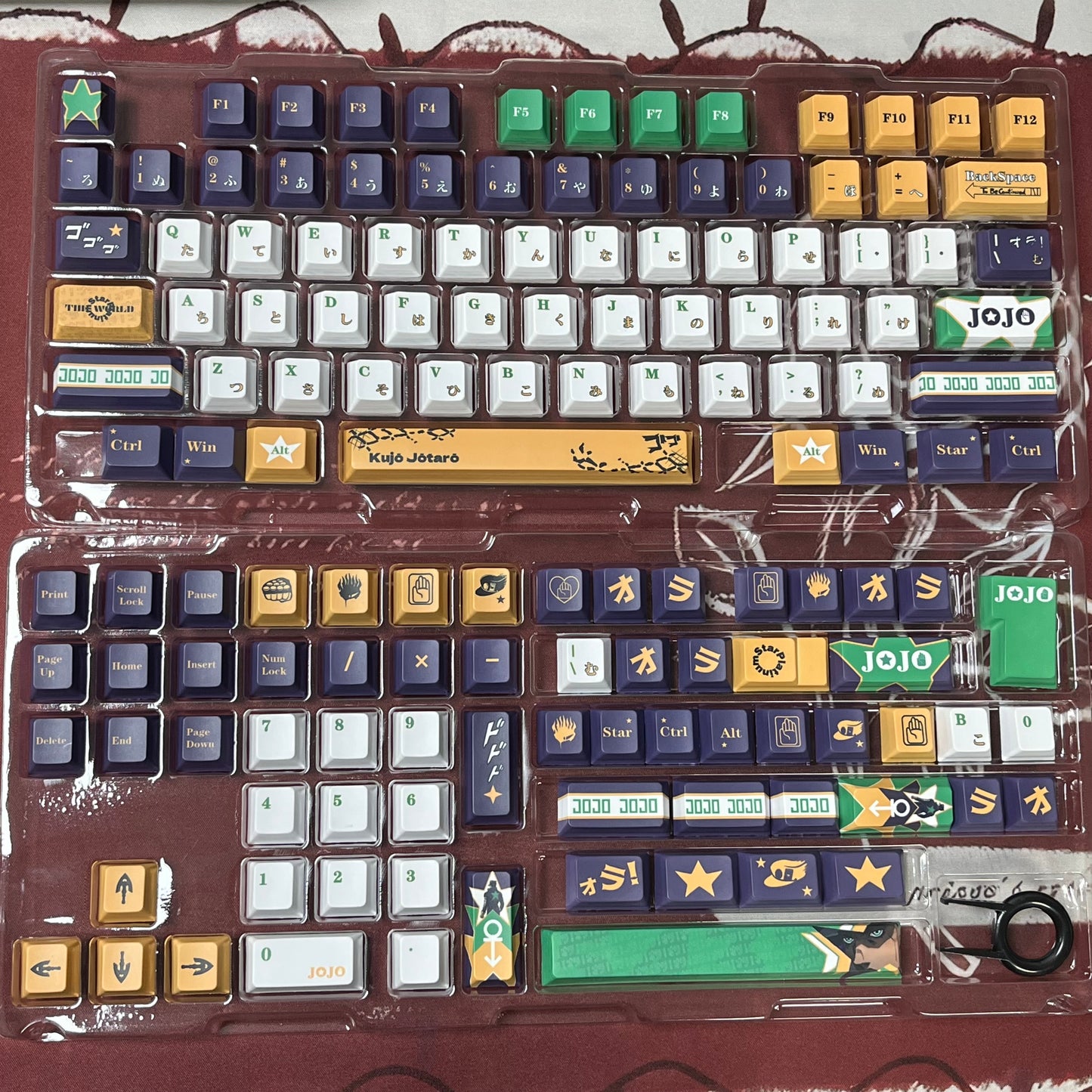 138keys JoJo's Bizarre Adventure Jotaro Kujo full set for all MX cross stems and Alice layout