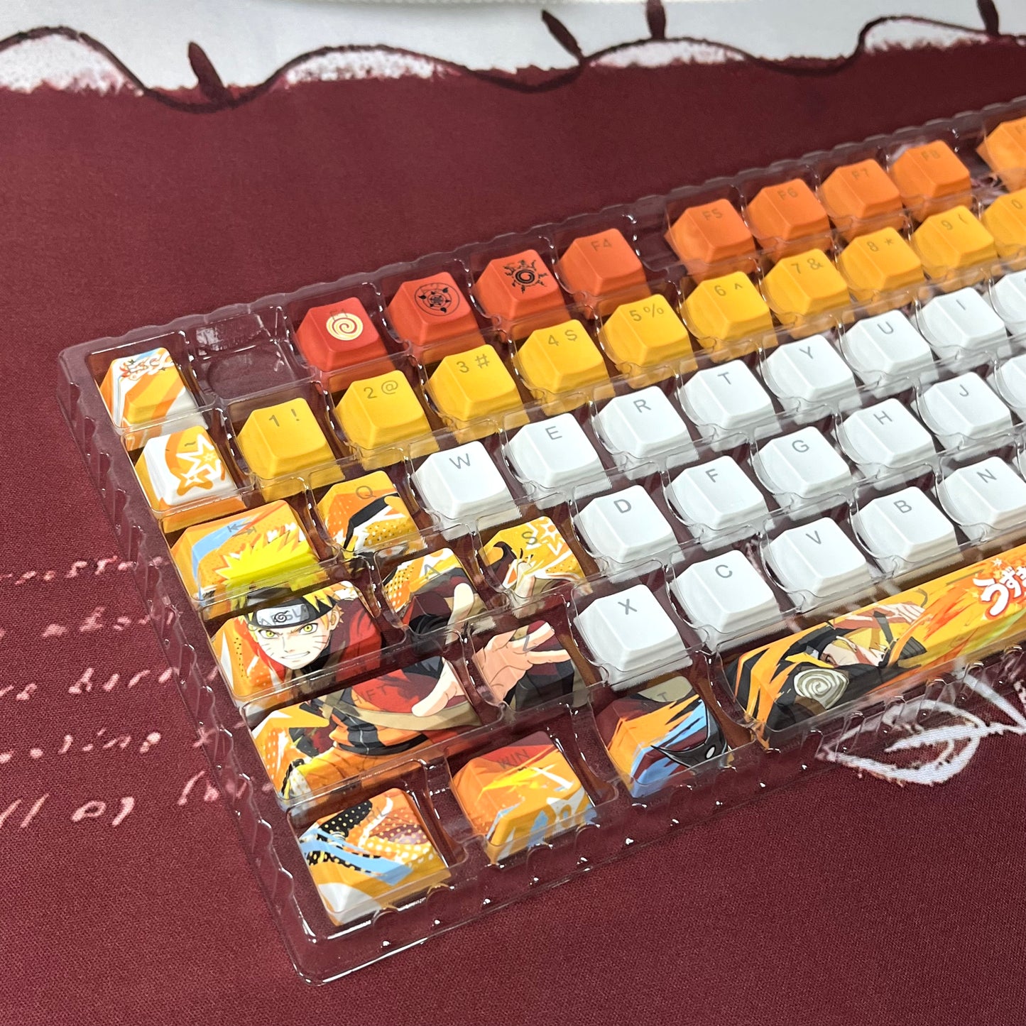 Naruto top backlit PBT Cherry keycaps