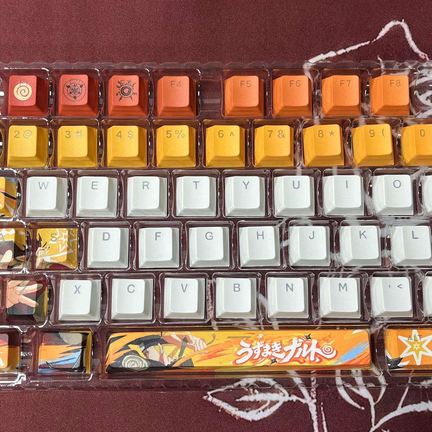 Naruto top backlit PBT Cherry keycaps