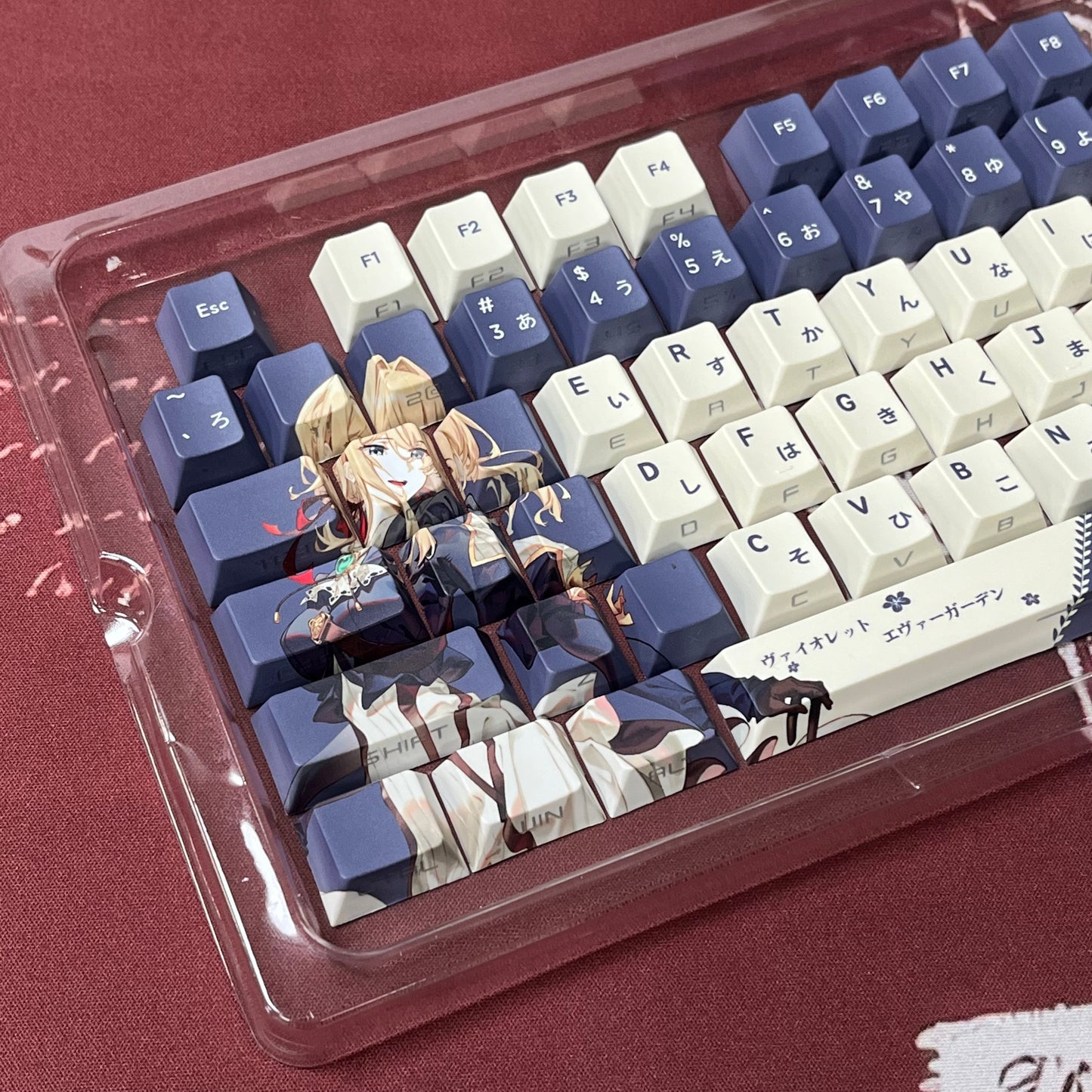 129 keys Violet EverGarden anime keycaps