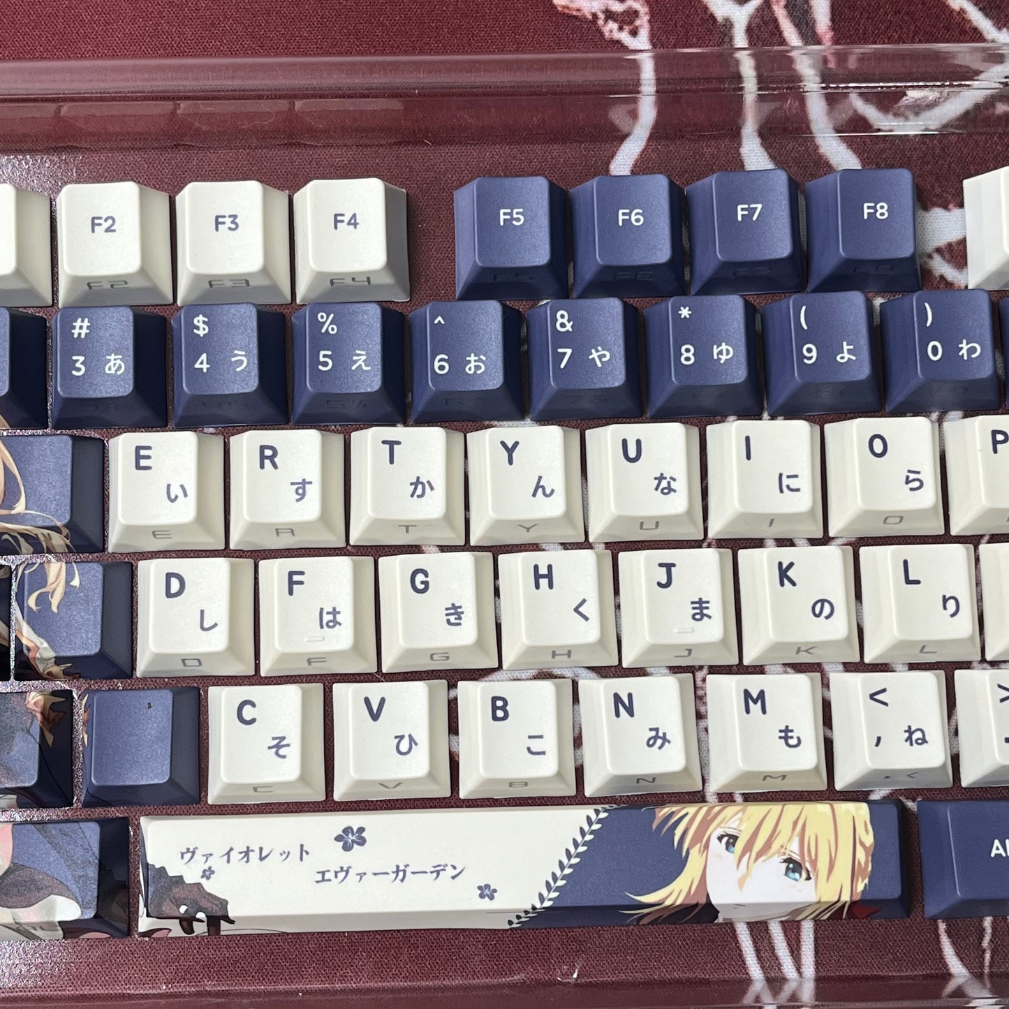 129 keys Violet EverGarden anime keycaps