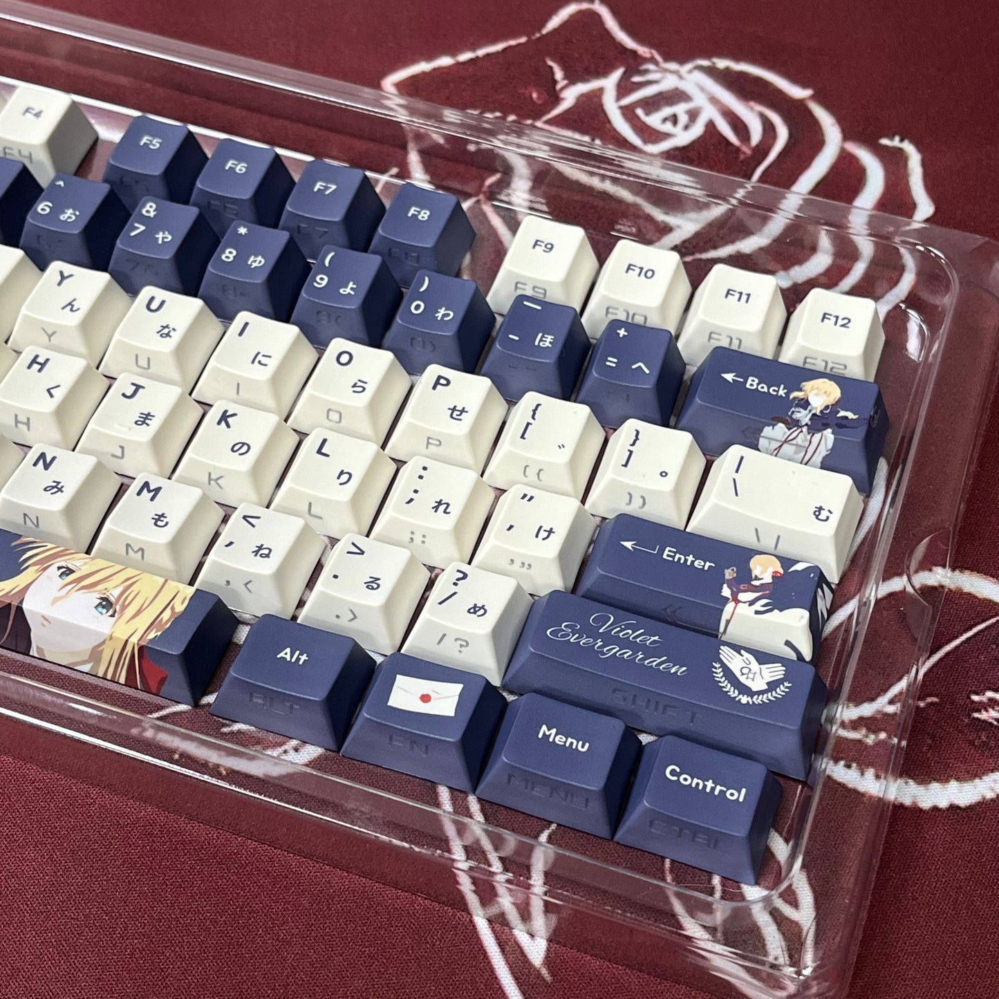 129 keys Violet EverGarden anime keycaps