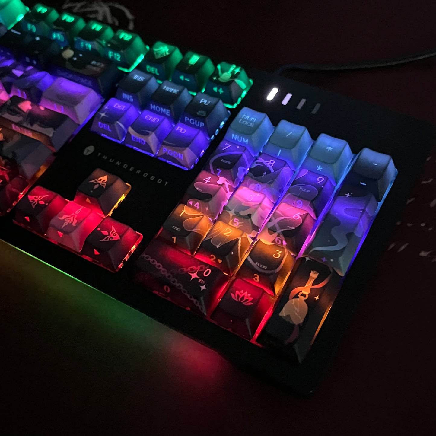 Love and deep space Caleb 137keys full set PBT keycaps with double printed side Backlit