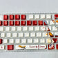Sword Art Online Asuna PBT anime keycaps set with cherry profile, top backlit for RGB light, dye-sublimated, MX cross stems keyboard